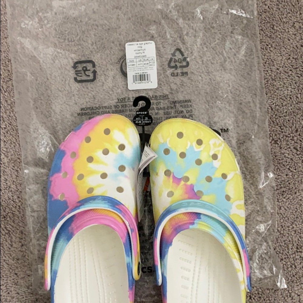 Tie Dye Crocs